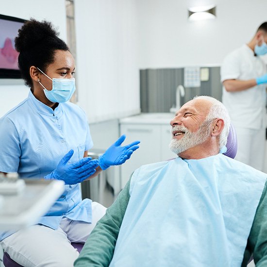 consultation before dental bridge in Fairfax  