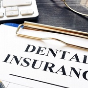 dental insurance form on table in Fairfax
